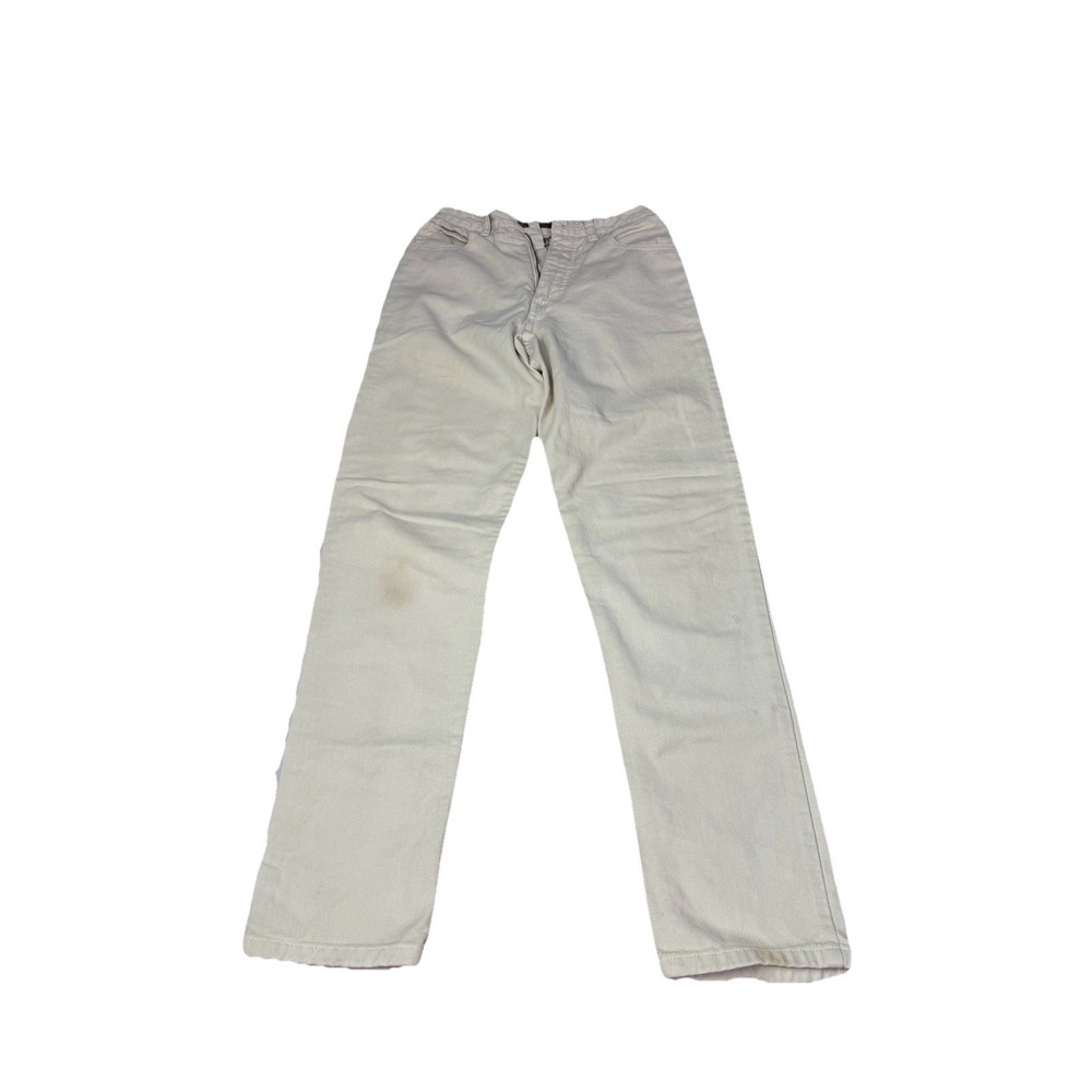 Vintage Guess Jeans Pants Womens 28 Cream Ankle Tapered USA 90s 3b1